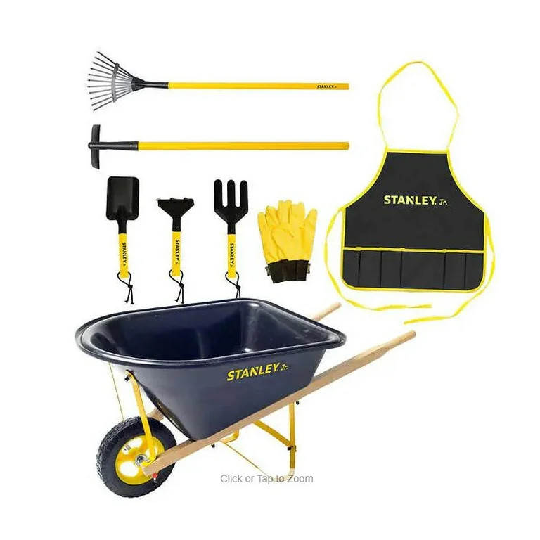 Stanley Jr. Wheelbarrow and 7-piece Garden Set | Walmart (US)