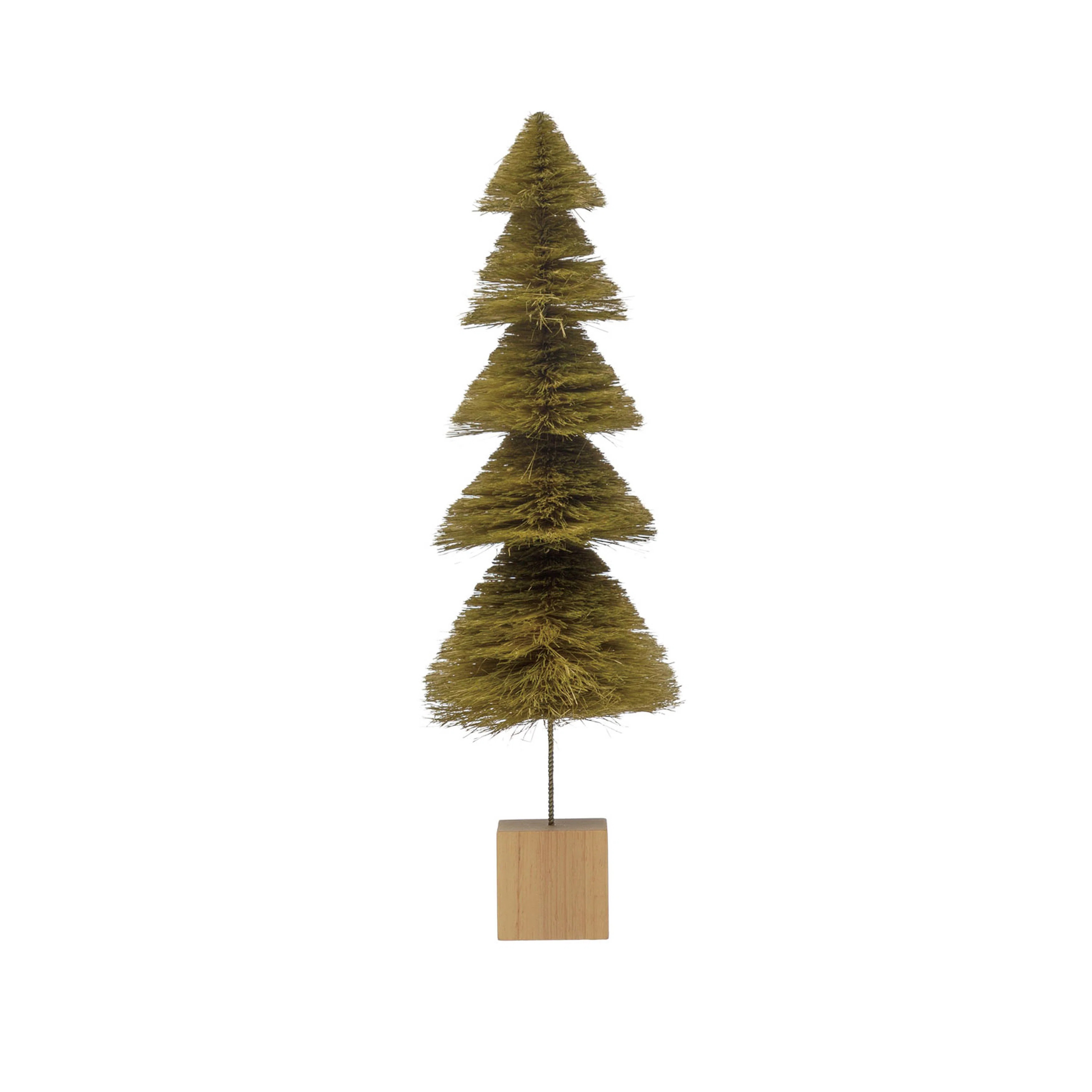 Sisal Bottle Brush Tree With Wood Base | Wayfair North America