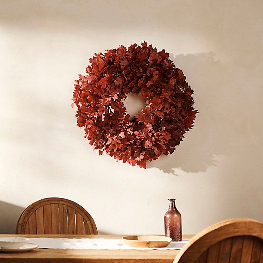 Preserved Maple Leaf Wreath | Terrain