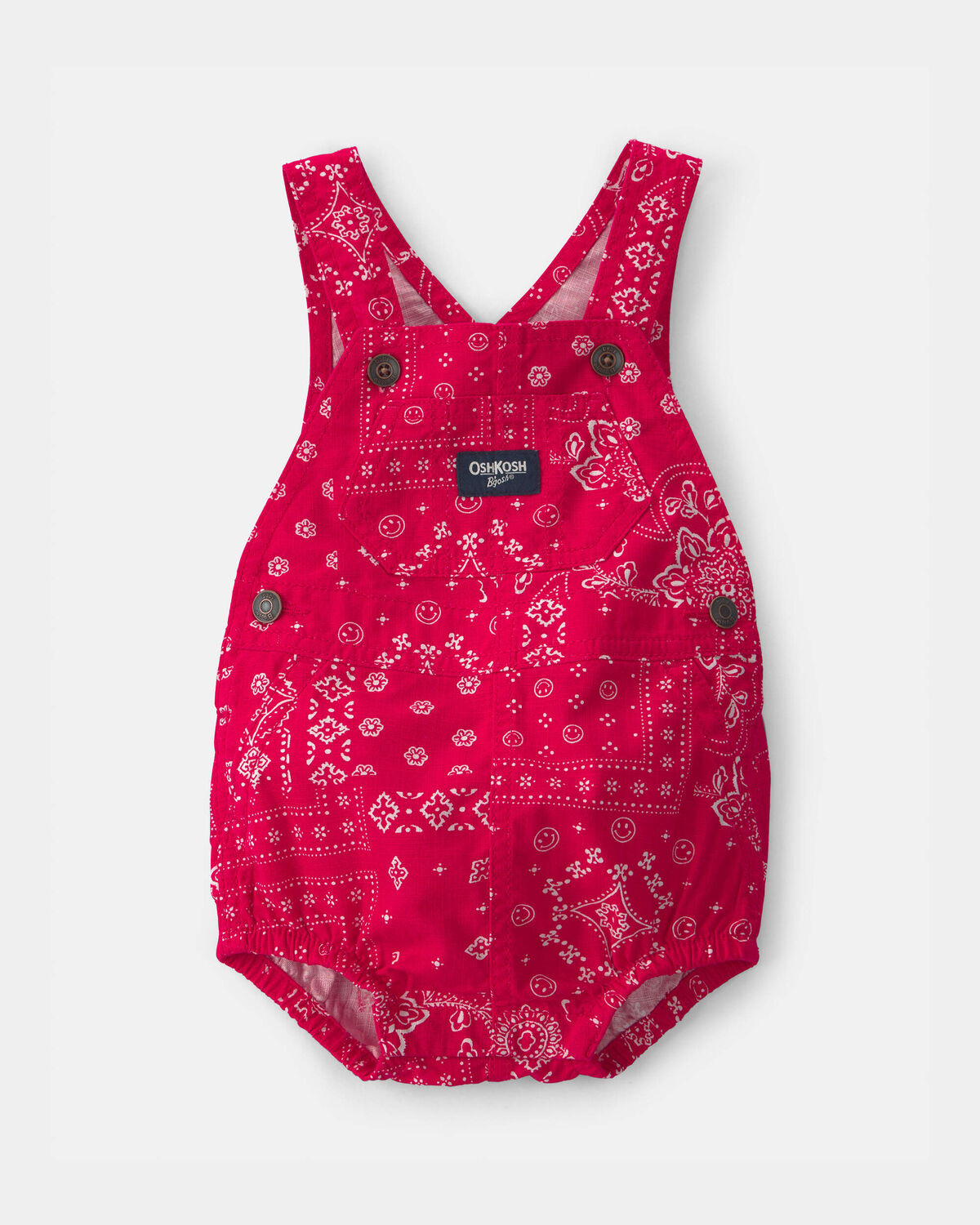 Baby Bandana Bubble Romper - Red | Carter's Inc