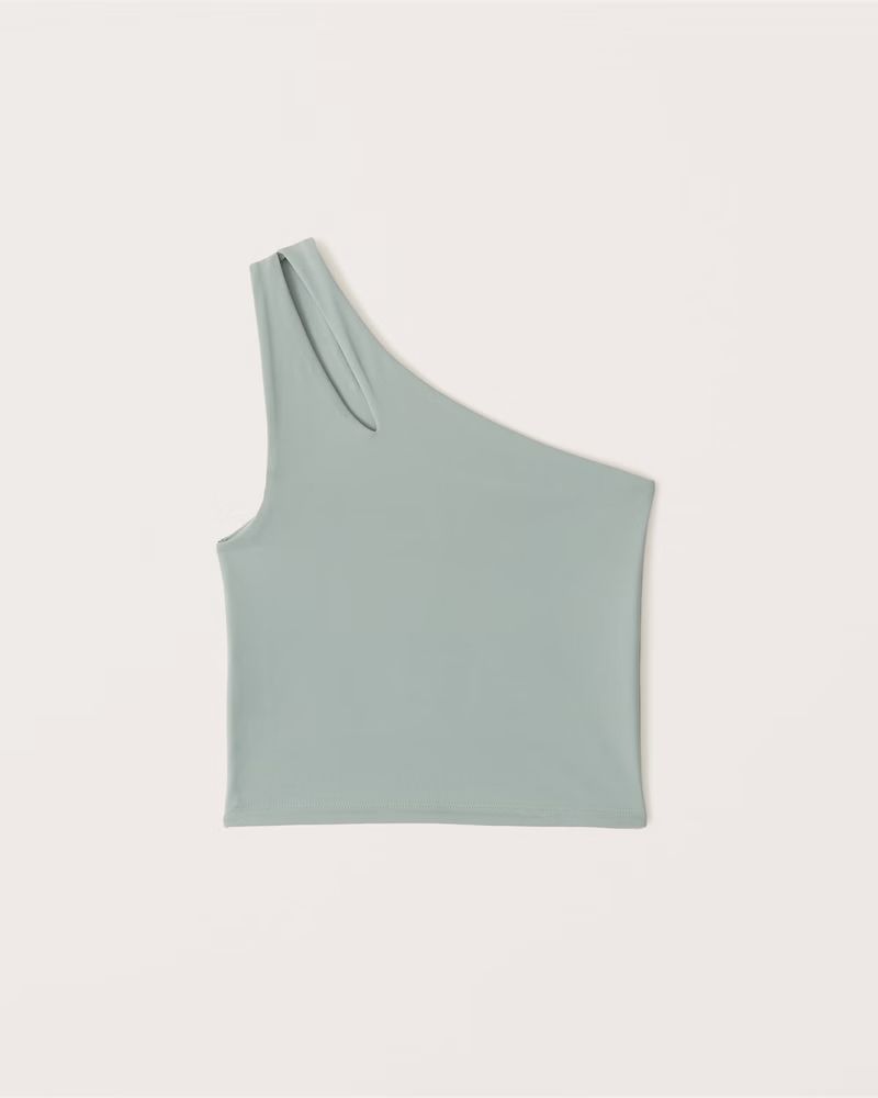 One-Shoulder Seamless Cutout Tank | Abercrombie & Fitch (US)