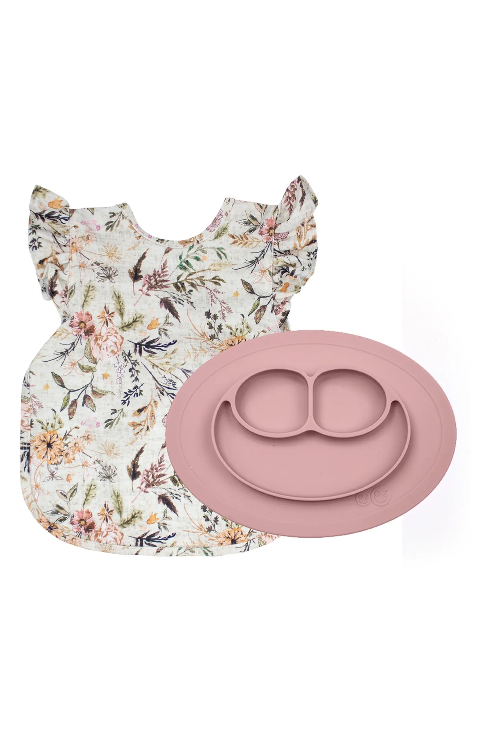 x BapronBaby Delilah Floral Apron & Feeding Mat Set | Nordstrom