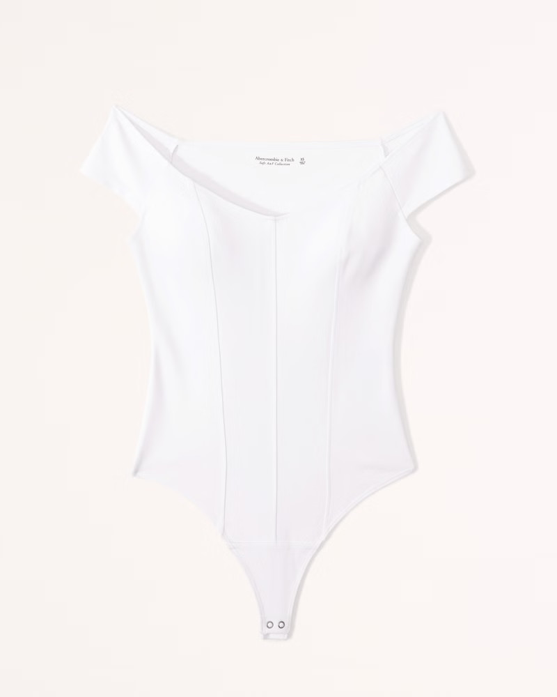 Ponte Off-The-Shoulder Bodysuit | Abercrombie & Fitch (US)