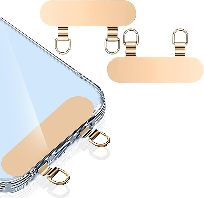 ZXZone 2 Way Metal Tab Tether, Upgraded Double Buckle Hole Ring Cell Lanyard Patch, Phone Strap R... | Amazon (US)