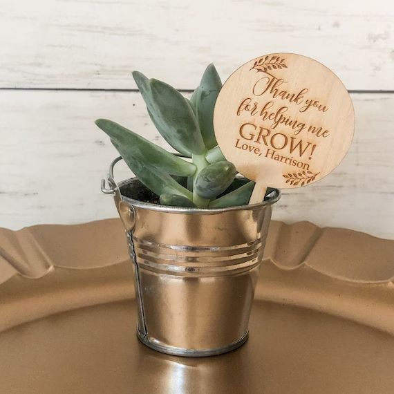 Thank You for Helping Me Grow Succulent Tags  Thank You for | Etsy | Etsy (US)
