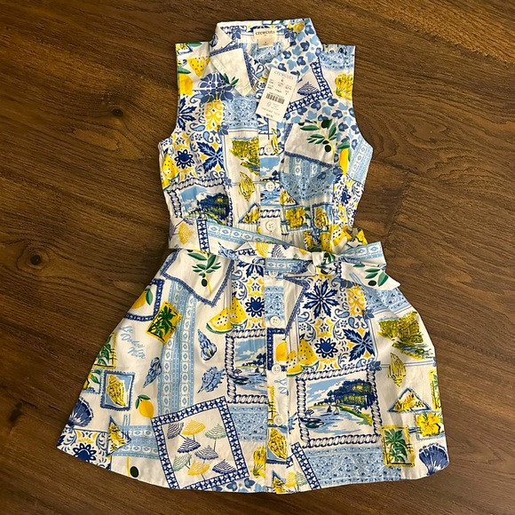 NWT J.Crew Crewcuts Girls Tie-Waist Shirt Dress - Size 5 | Poshmark