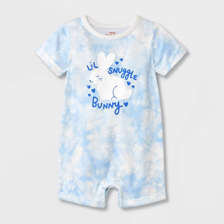 Baby Bunny Short Sleeve Romper - Cat & Jack™ White | Target