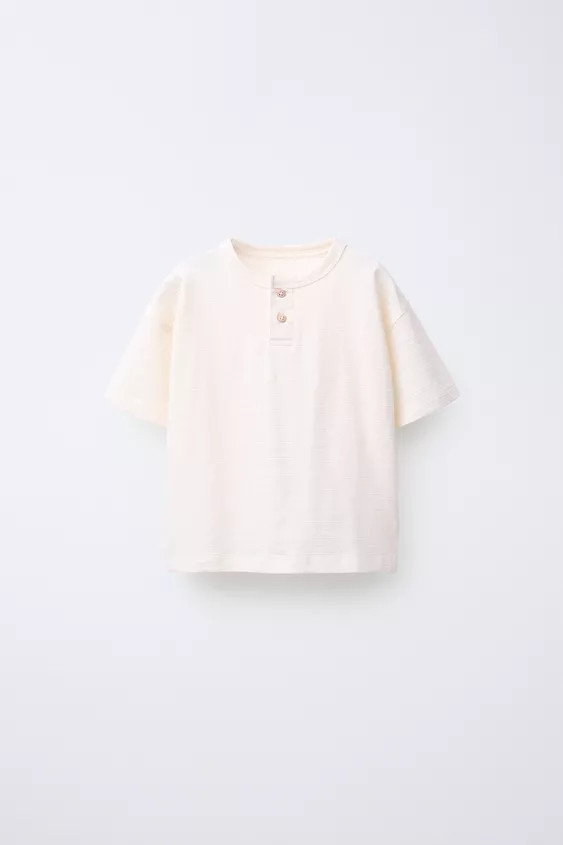 PLAIN HENLEY T-SHIRT | Zara US