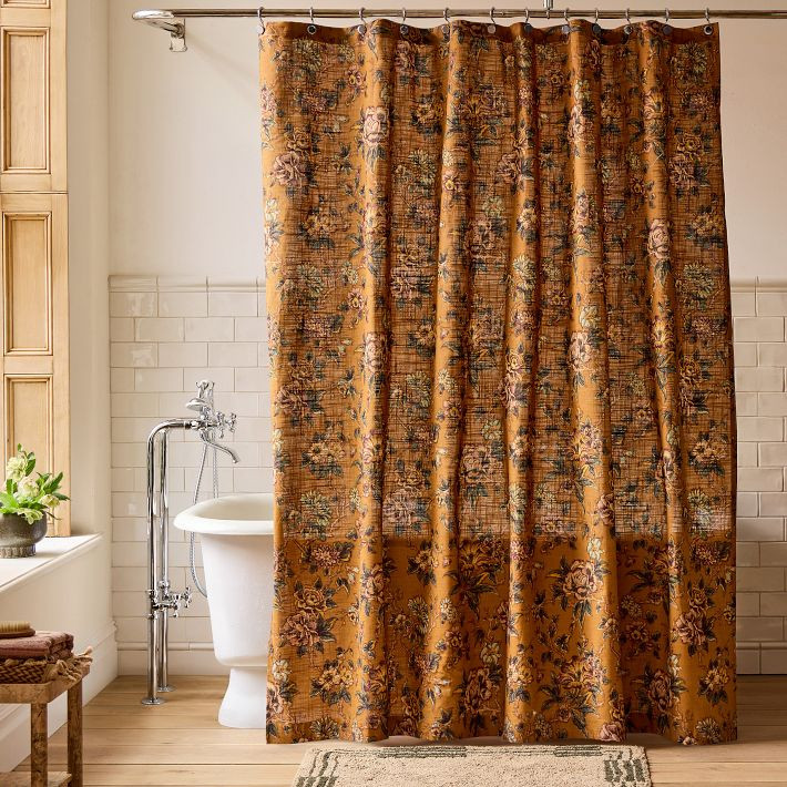 Pierce & Ward Wild Garden Shower Curtain | West Elm (US)