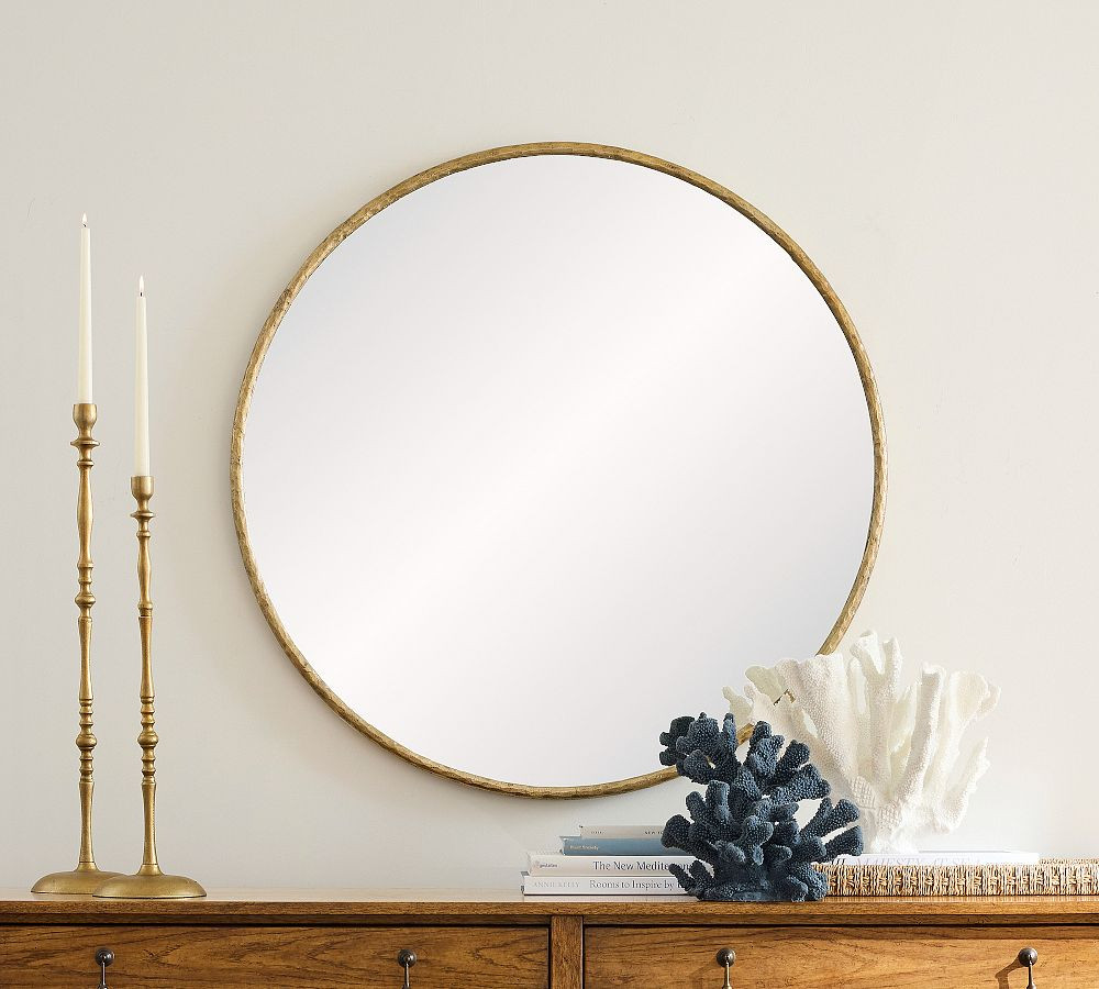 Bodhi Large Round Wall Mirror | Pottery Barn (US)