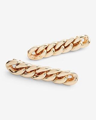 Set of 2 Gold Chain Hair Clips | Express