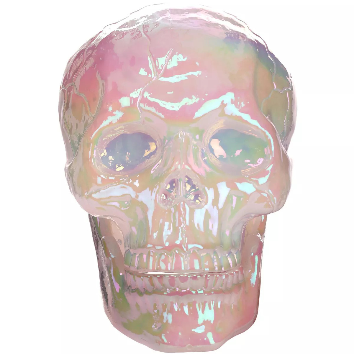 HalloweenCostumes.com One Size Fits Most Large Pearl Oil Slick Skull Halloween Prop | Skull Hallo... | Target