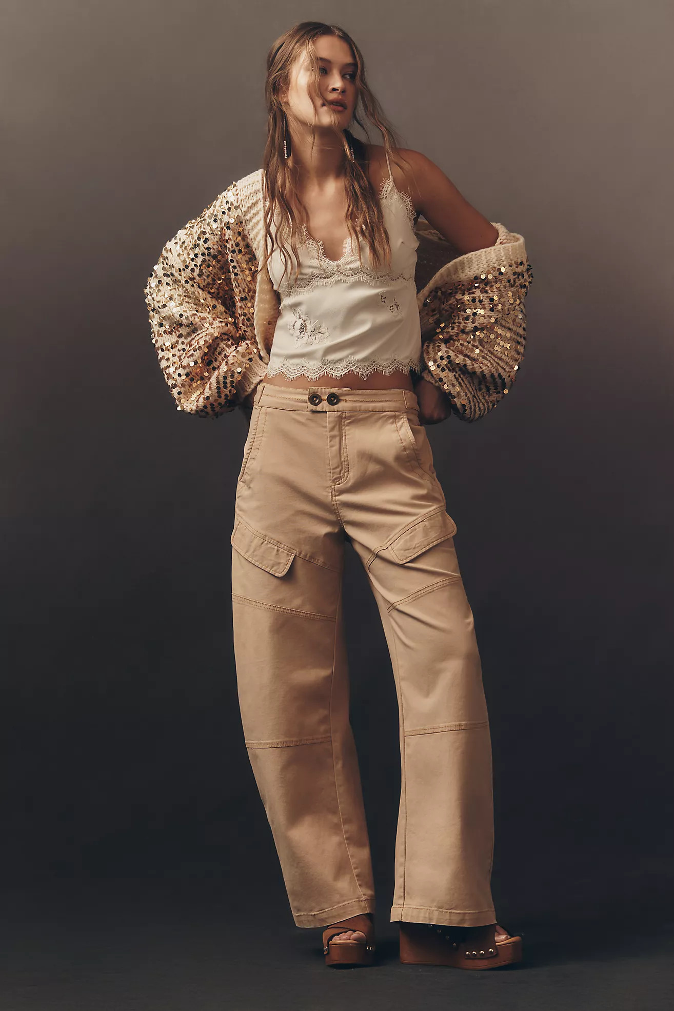 The Corinne Curve Wide-Leg Pants by Pilcro | Anthropologie (US)