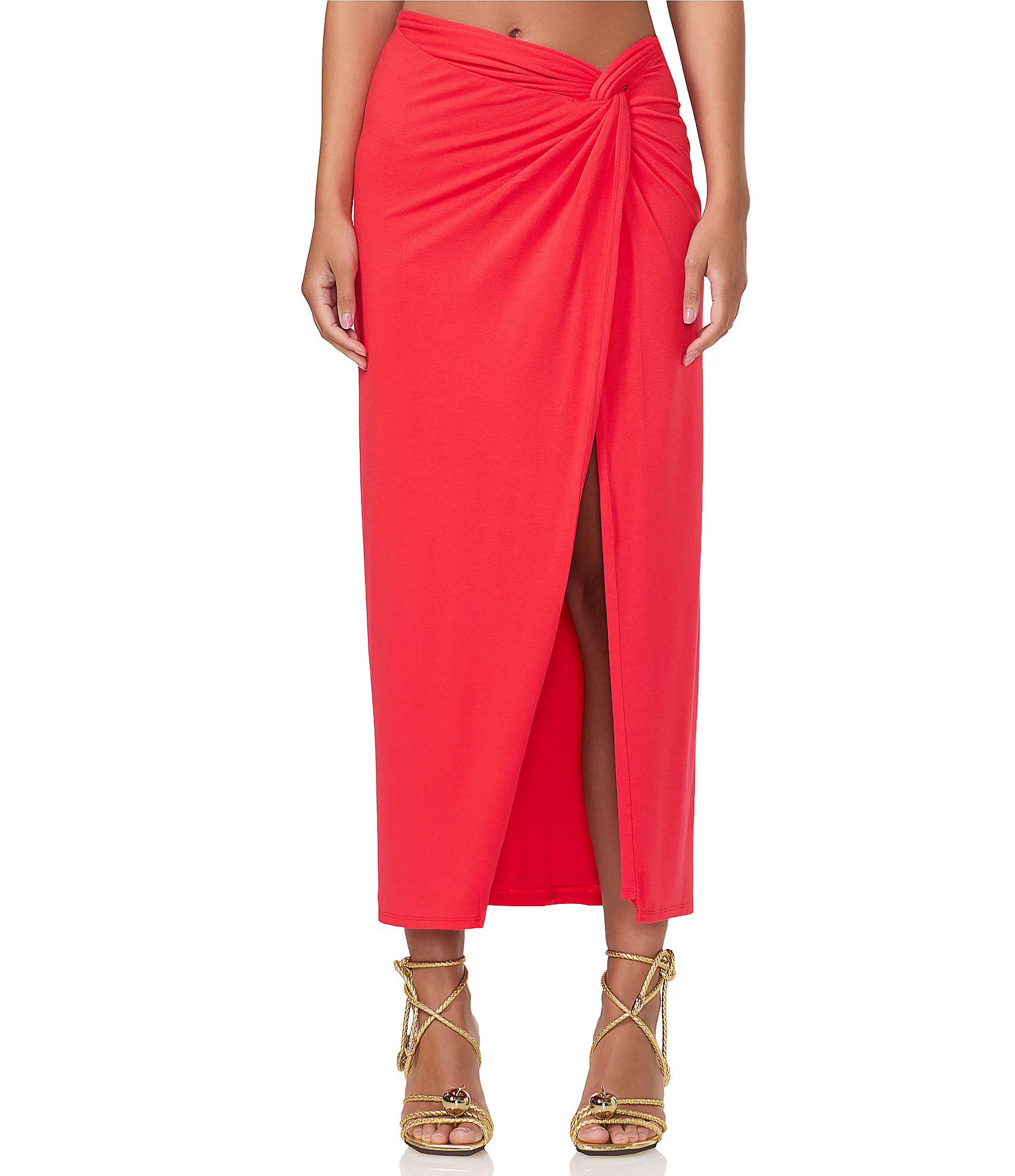 AFRM Lorli High Slit Maxi Skirt | Dillard's | Dillard's