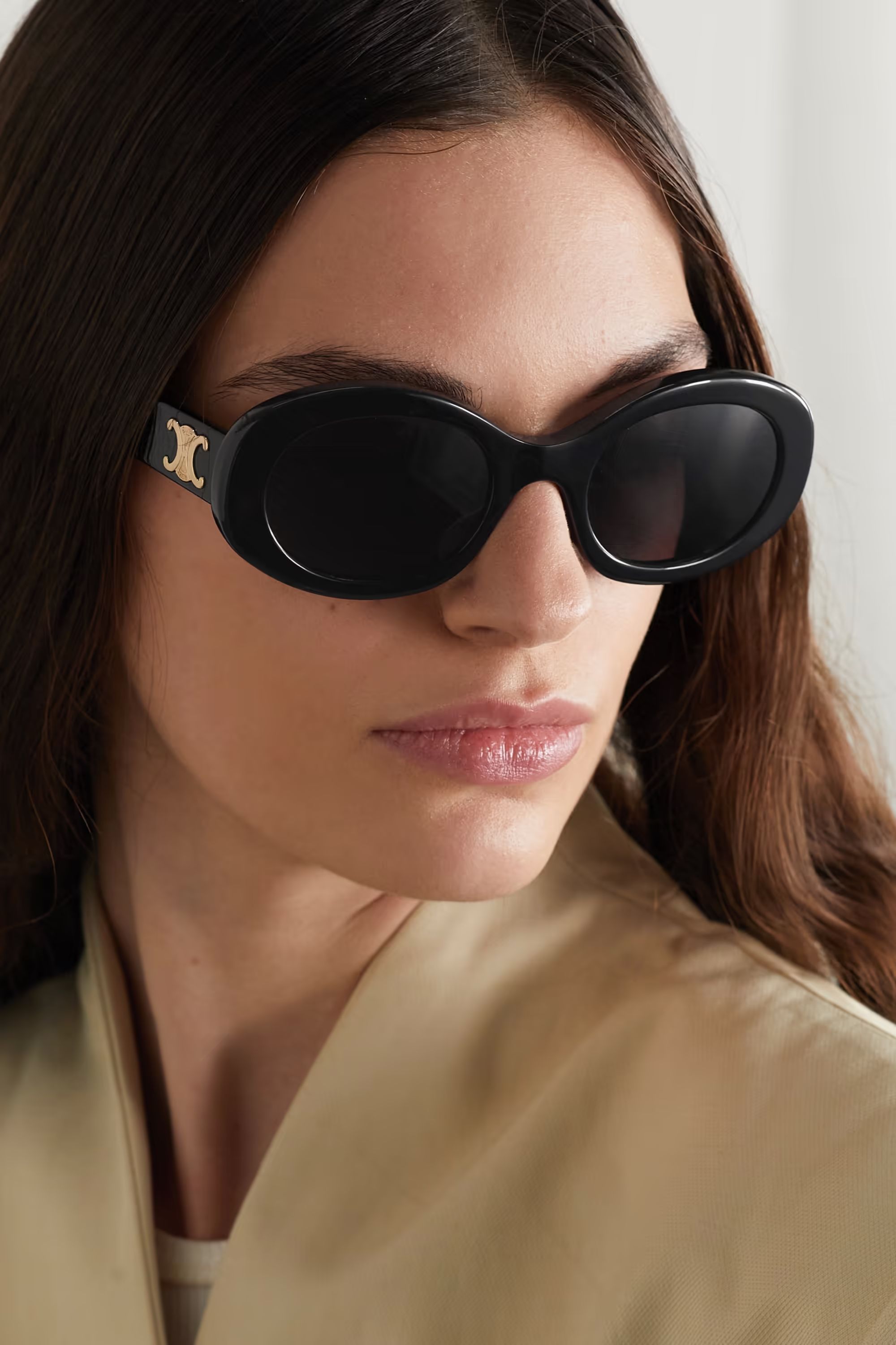 Oval-frame acetate sunglasses | NET-A-PORTER (UK & EU)