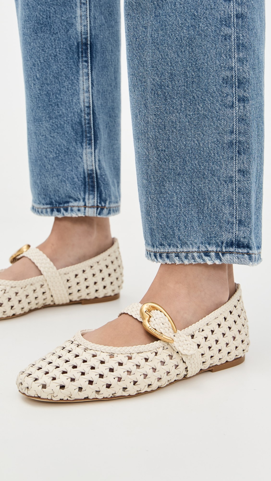 Larroudé Verona Macrame Flats | Shopbop | Shopbop