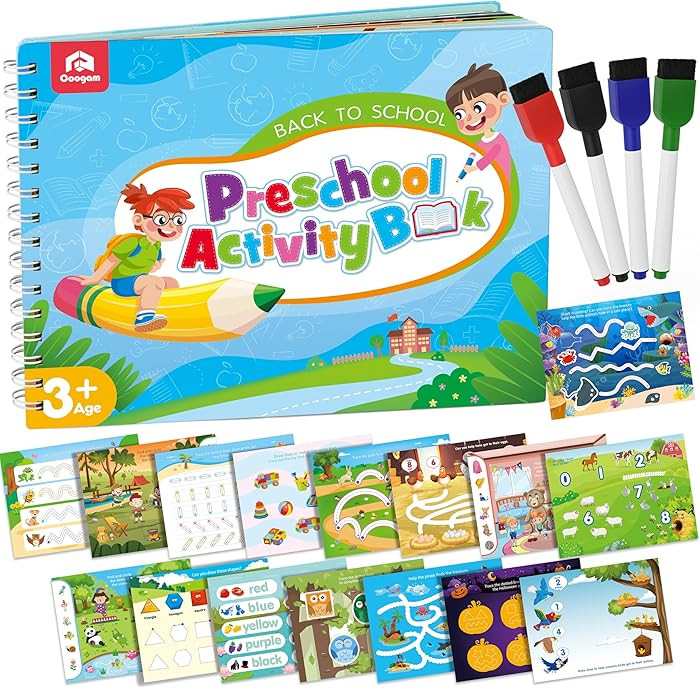 Coogam Magic Writing Practice for Preschool with Color Pattern, Learn to Write Workbook for Kids ... | Amazon (US)