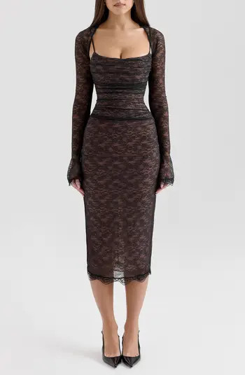 Gaia Lace Midi Dress | Nordstrom