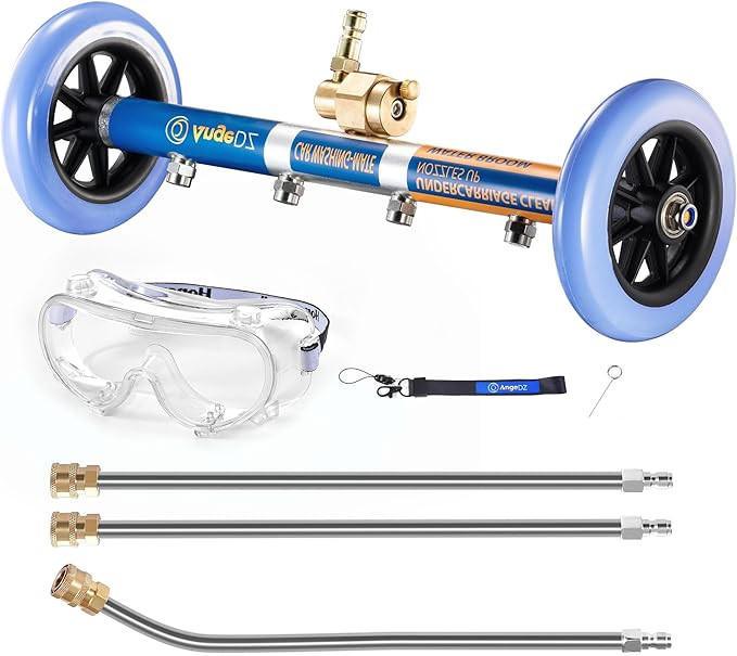 2-in-1 Undercarriage Pressure Washer Attachment, 16" Water Broom, Power Washer Accessories with 4... | Amazon (US)