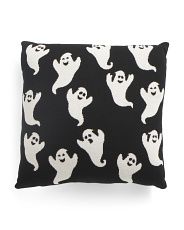 18x18 Knit Pillow With Ghosts | Marshalls