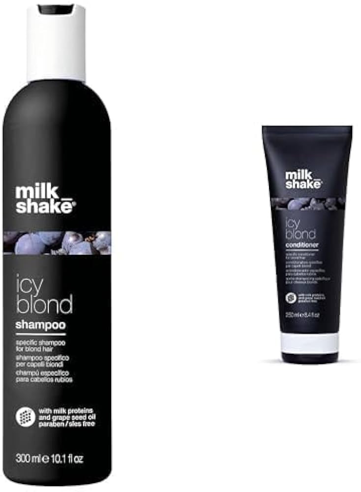 milk_shake Icy Blond Shampoo and Conditioner - Black Pigment For Very Light Blonde and Platinum H... | Amazon (US)