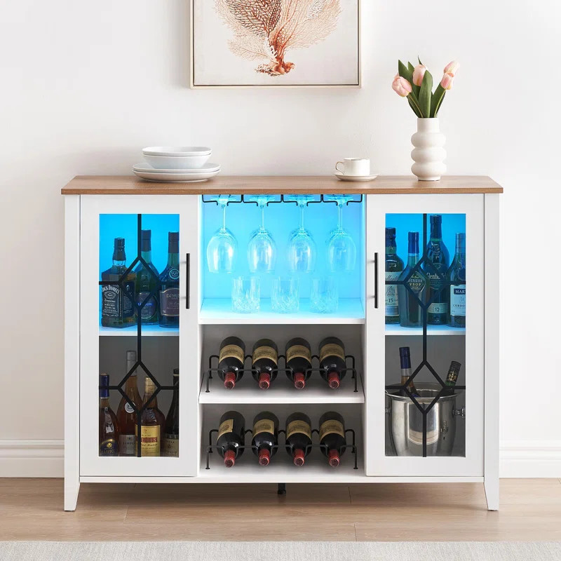 Wrought Studio™ Jaseer Bar with Wine Storage | Wayfair | Wayfair North America