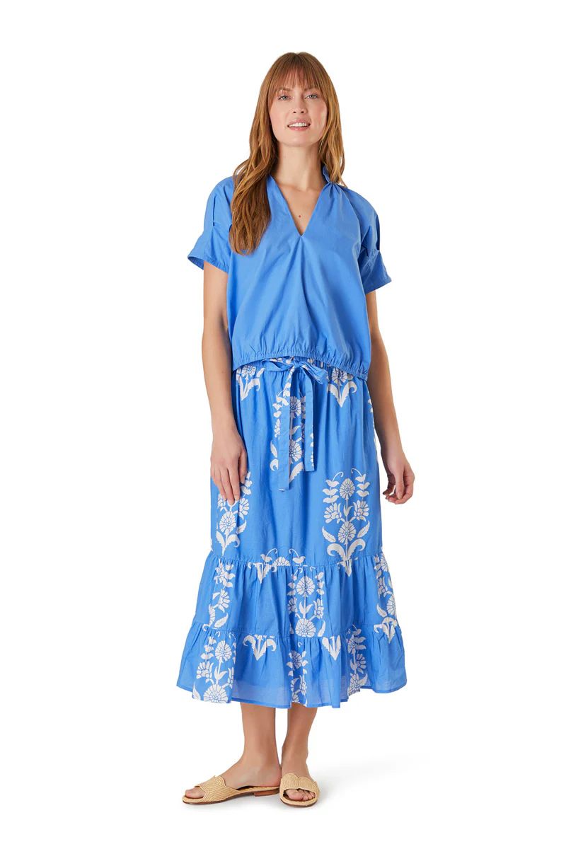 Market Skirt, Mughal Flower Blue | Livro
