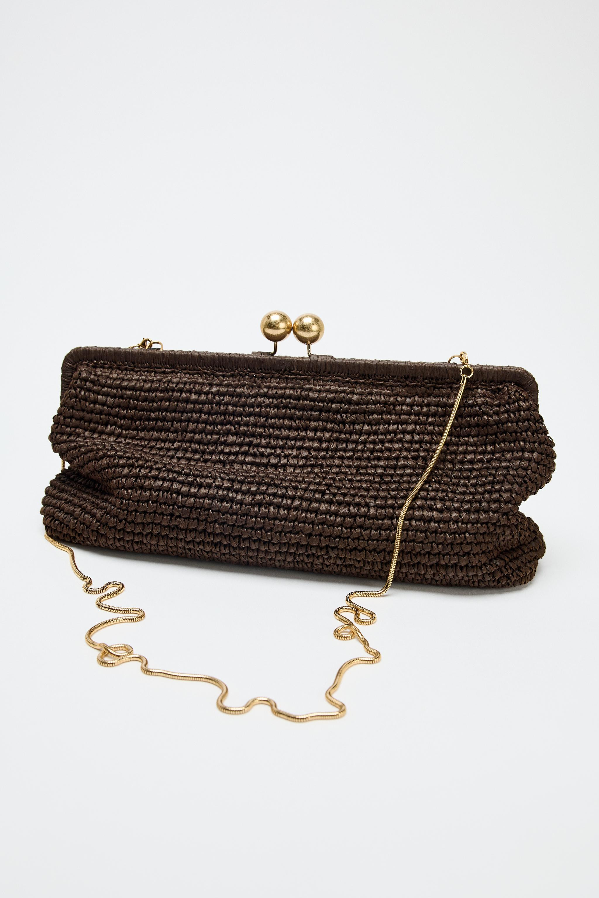 WOVEN CLUTCH BAG | Zara US