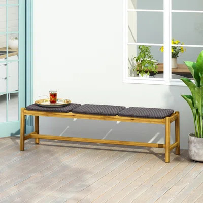 3Seater Bench With Comfortable Design For Patio | Wayfair North America