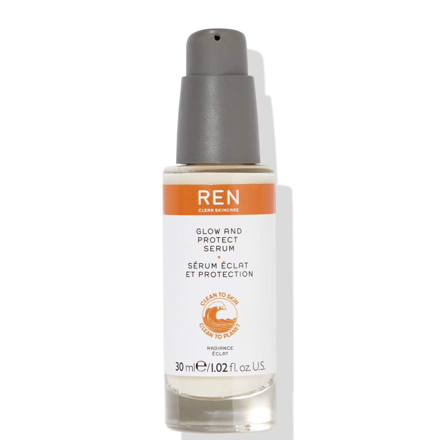 REN Clean Skincare Glow & Protect Serum 30ml | Look Fantastic (UK)