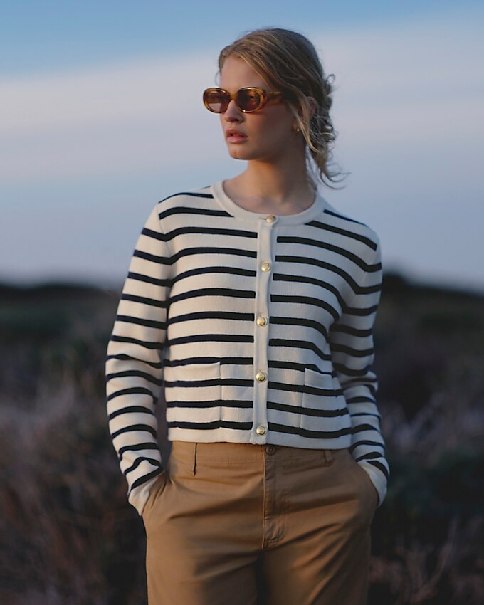 Emilie sweater lady jacket in stripe | J. Crew US