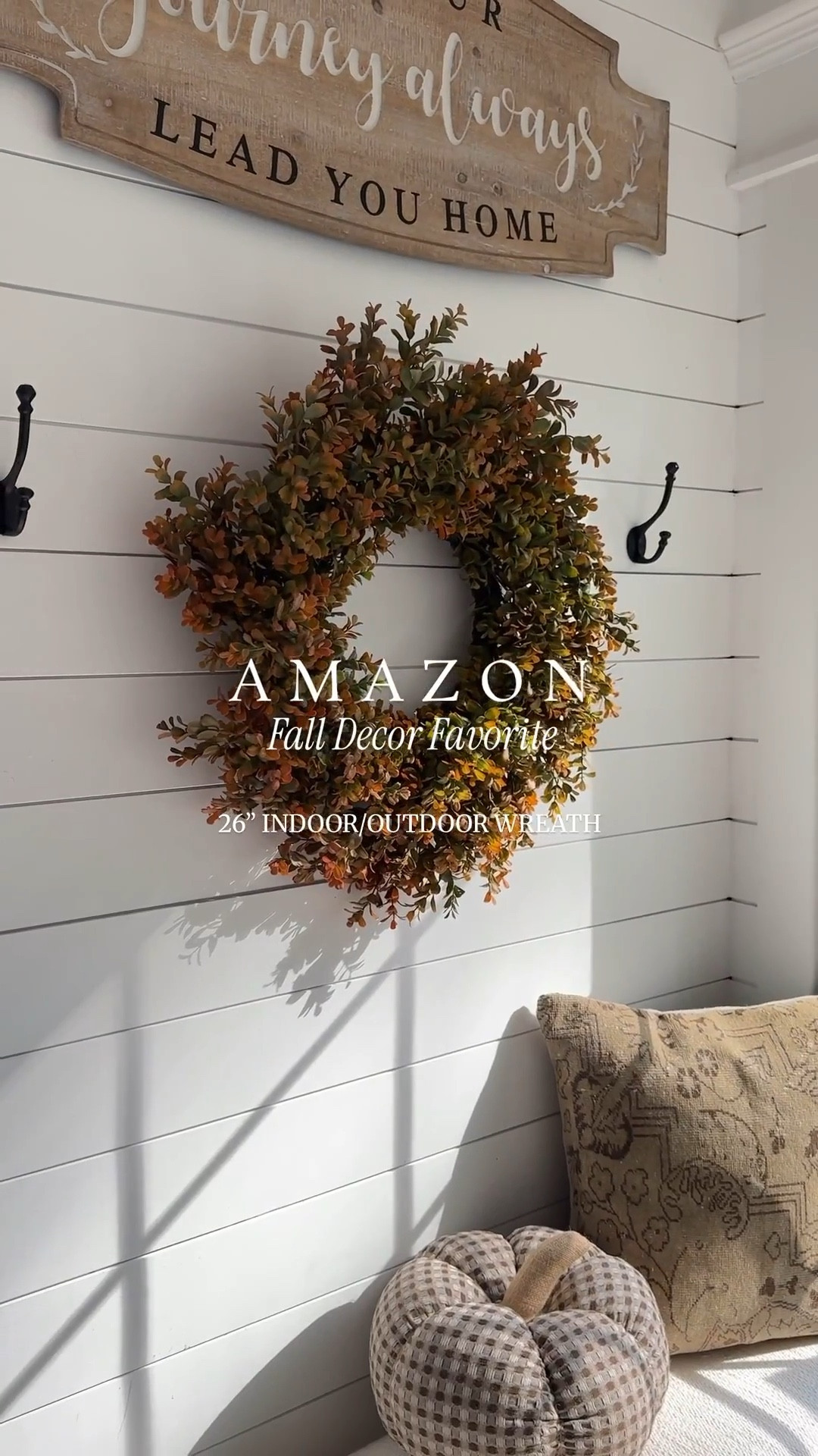 This beautiful fall wreath from Amazon is perfect for indoor and outdoor use. 🤎
It’s well-constructed and I love it’s autumn hues. This 26” wreath is a fall decor favorite from Amazon and under $50. 🍂

#LTKSeasonal #LTKFindsUnder50 #LTKHome