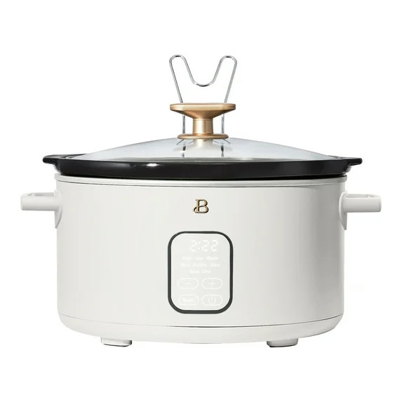 Beautiful 6 Qt Programmable Slow Cooker, White Icing by Drew Barrymore - Walmart.com | Walmart (US)