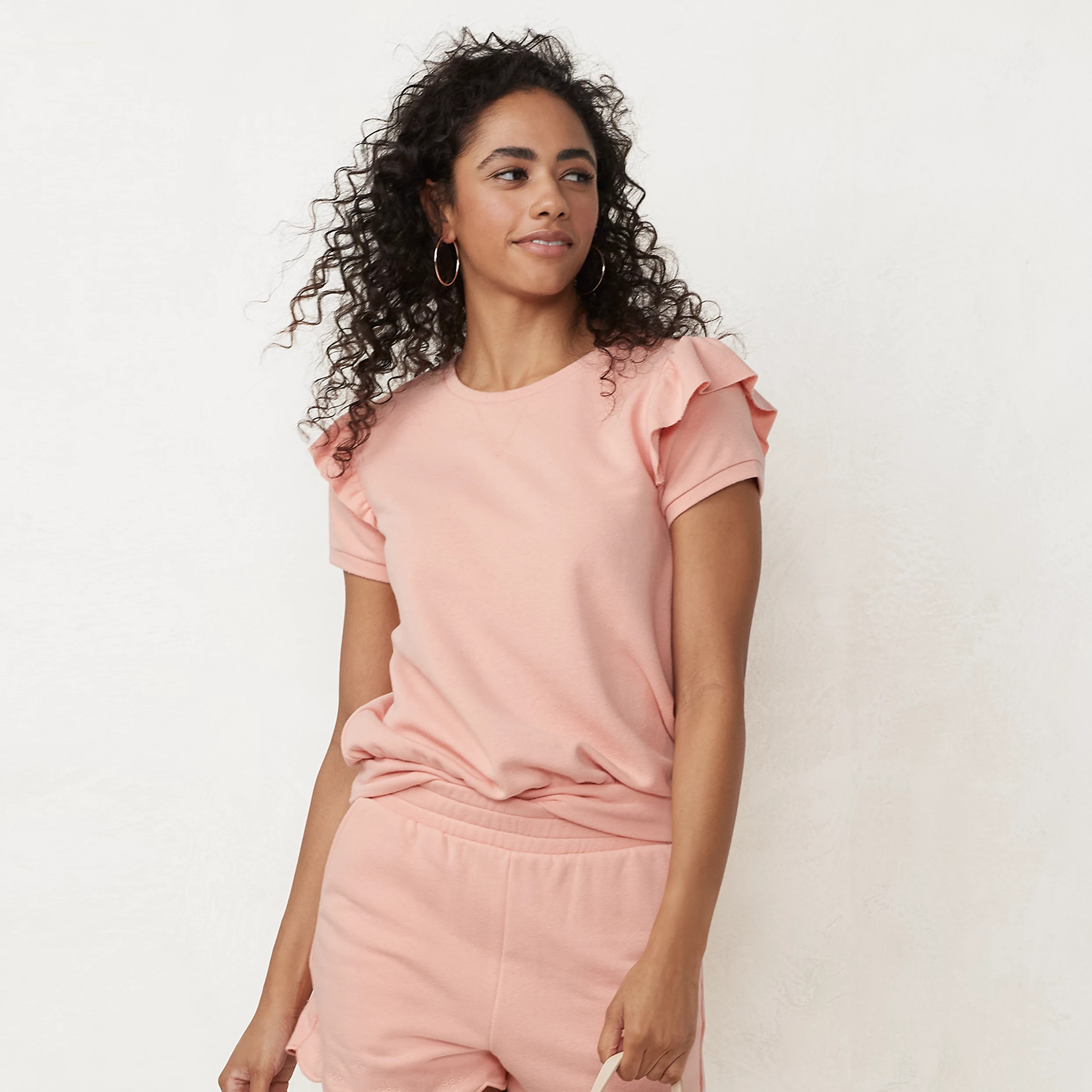 Women's LC Lauren Conrad Ruffled Puff Sleeve Top | Kohl's