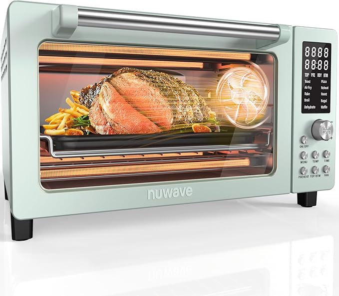 Nuwave Bravo Pro Smart Air Fryer Toaster Oven Combo, Airfryer Convection Oven Countertop, 10-in-1... | Amazon (US)