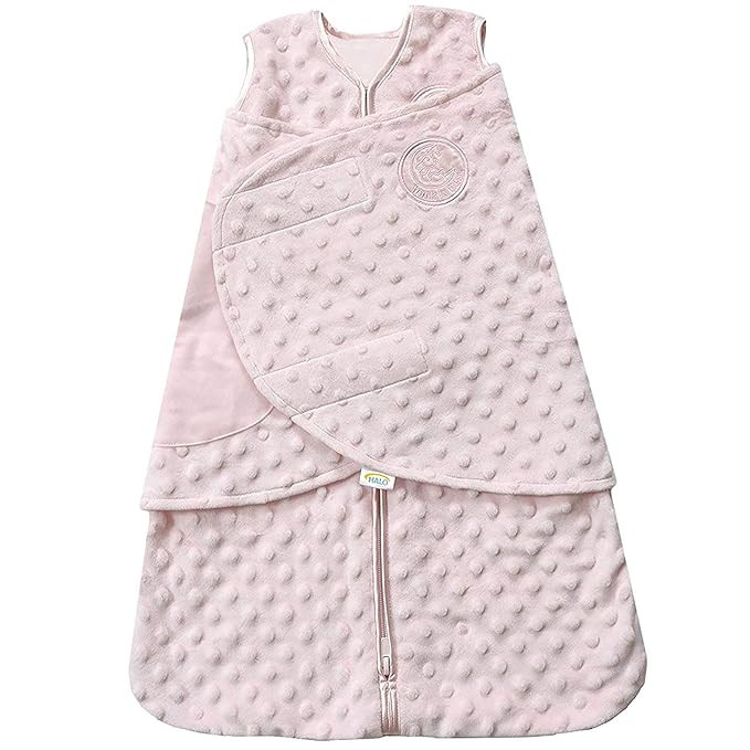 HALO Sleepsack Plush Dot Velboa Swaddle, 3-Way Adjustable Wearable Blanket, TOG 3.0, Pink, Newbor... | Amazon (US)