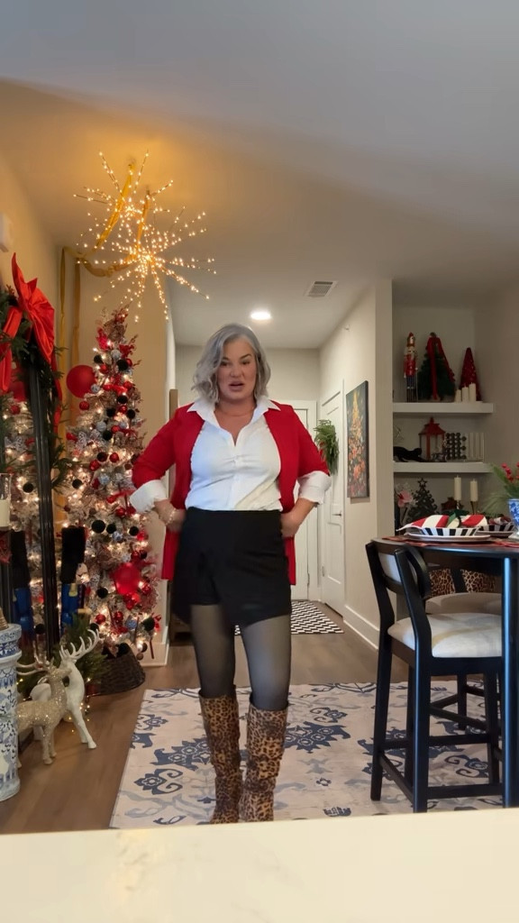 I look like Peg Bundy and Mrs. Claus had a baby 😂 BUT this skirt is on sale and there are many color options.  The skirt has SHORTS!

#LTKHoliday #LTKSaleAlert #LTKFindsUnder50