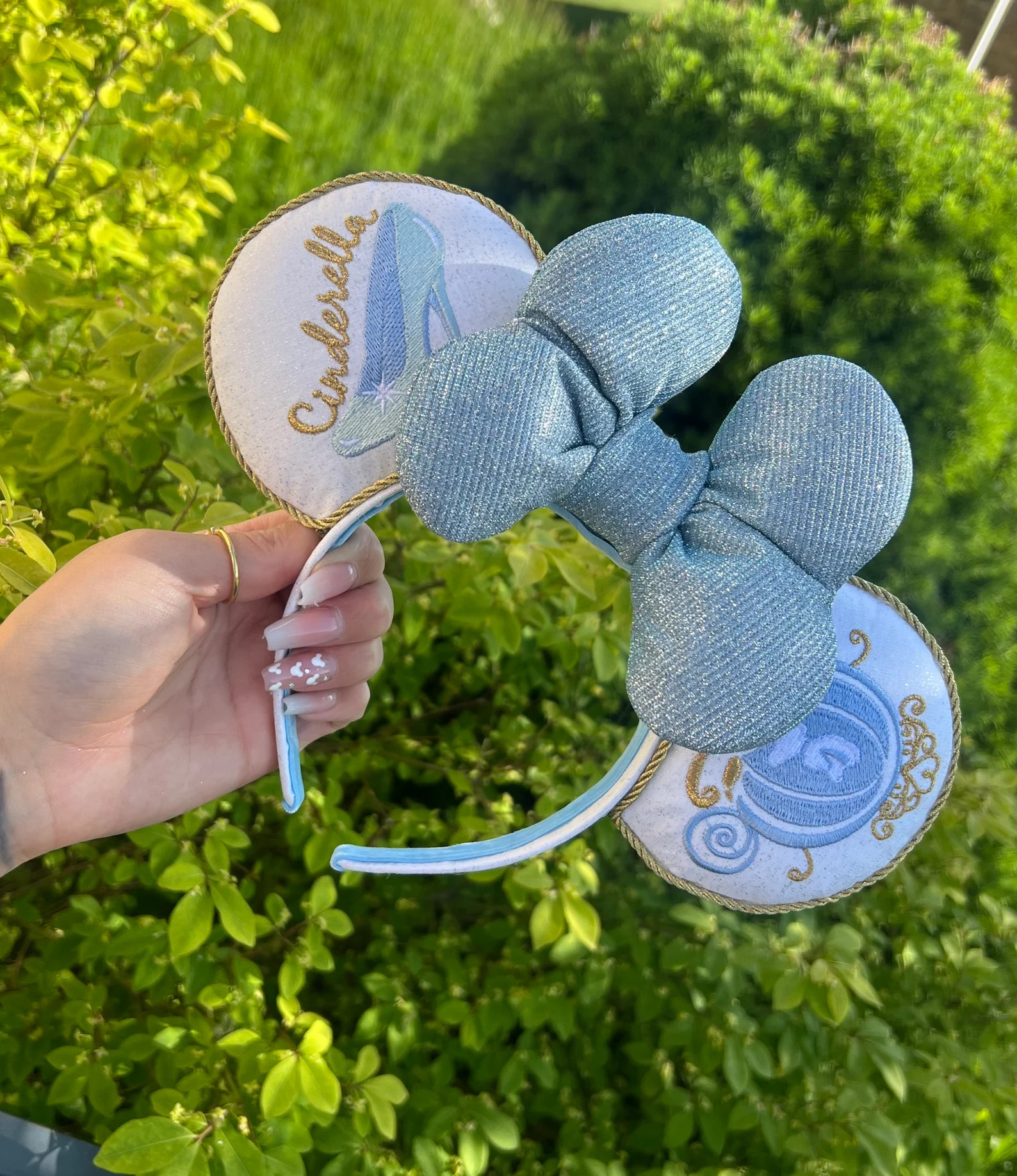 Cinderella Embroidered Minnie Ears! - Etsy | Etsy (US)