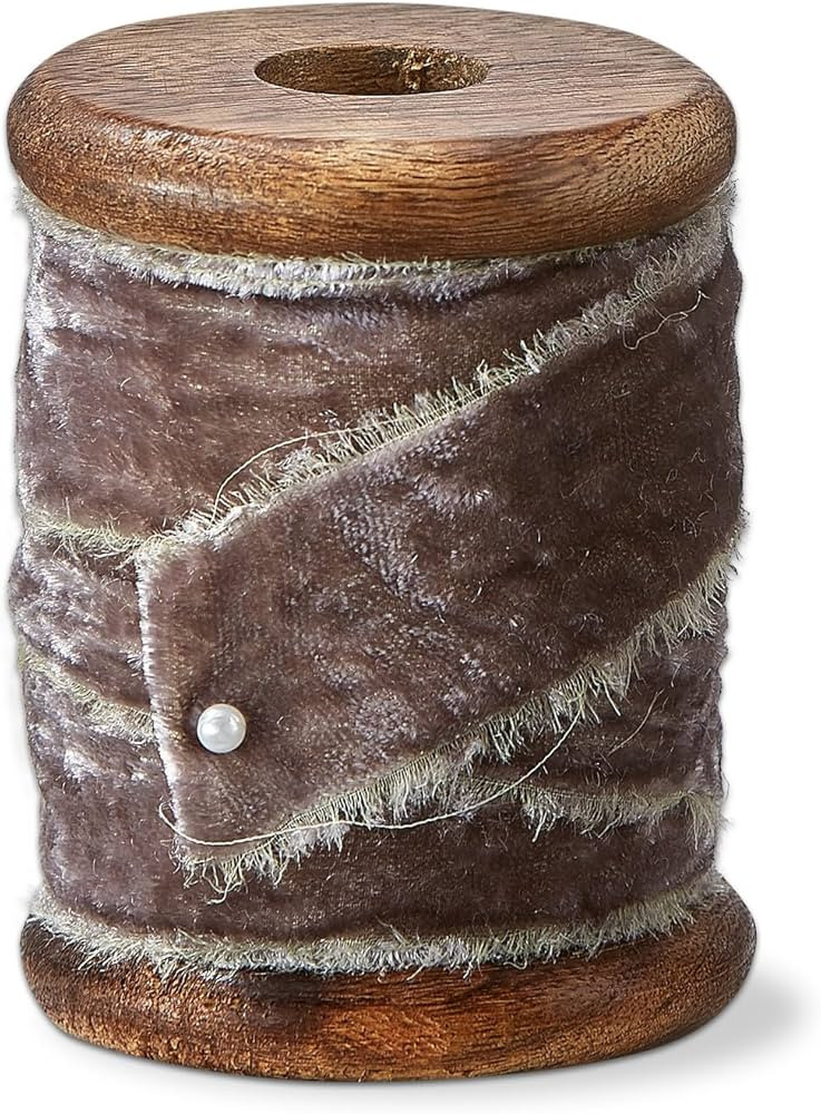 tag Adn Velvet Ribbon 20mm x 5yd Gray - Soft Nylon Craft Ribbon for Everyday Use, Spot Clean, Per... | Amazon (US)