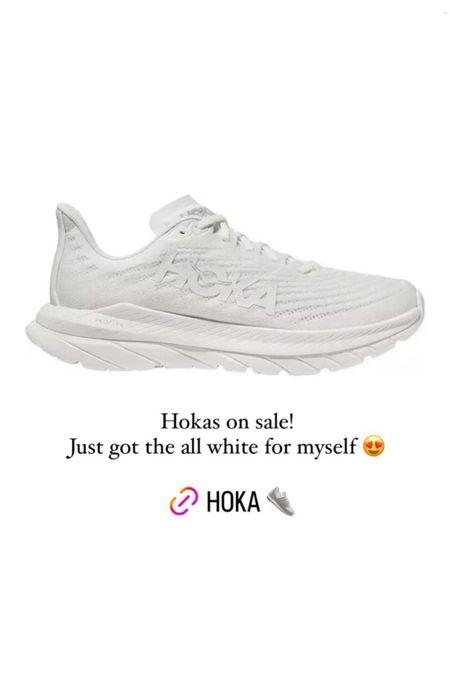 HOKAS on sale!!! I’ve been loving these white ones 

Sneakers 
White sneakers 
Summer shoes 
Summer sale 
Memorial Day 

#LTKStyleTip #LTKShoeCrush #LTKSaleAlert