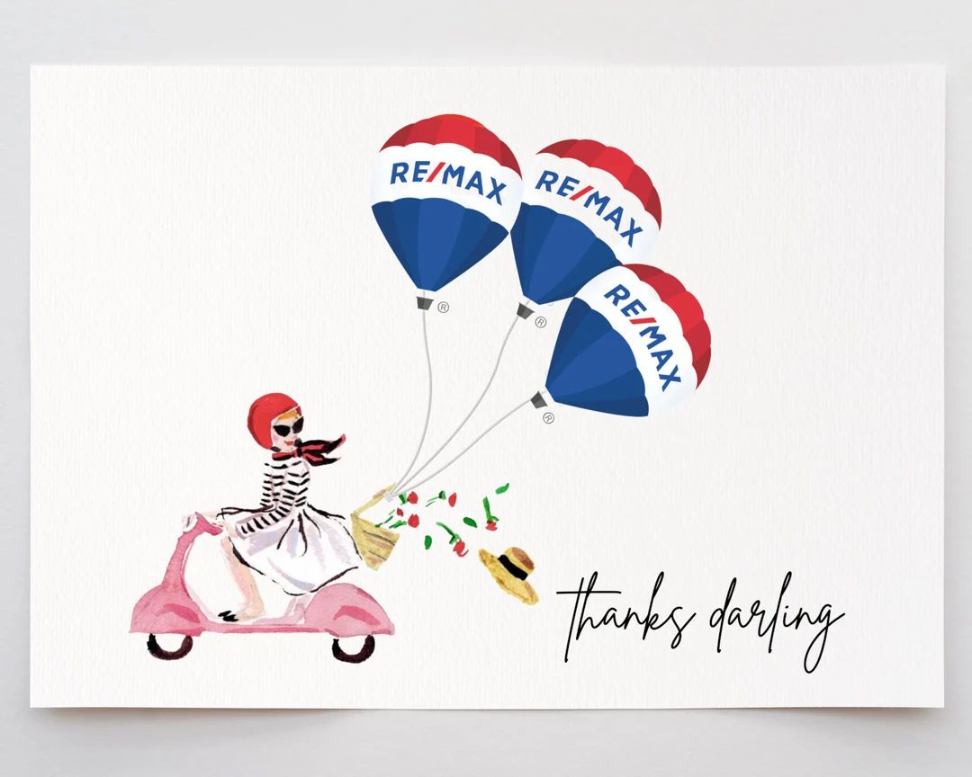 RE/MAX  Realtor Thank You Card Re/max Thank You Card - Etsy | Etsy (US)