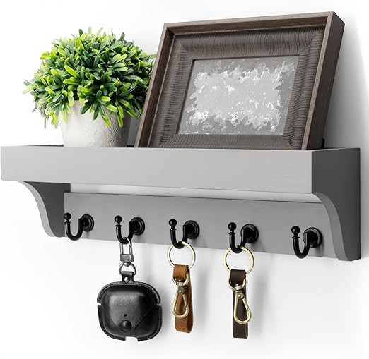 Rebee Vision Decorative Key Holder for Wall - Modern Farmhouse Wall Mount Mail Organizer Keys Han... | Amazon (US)