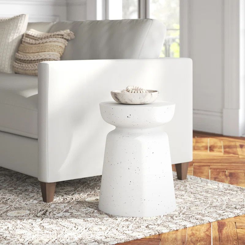 Avie 19'' Tall Pedestal End Table | Wayfair North America