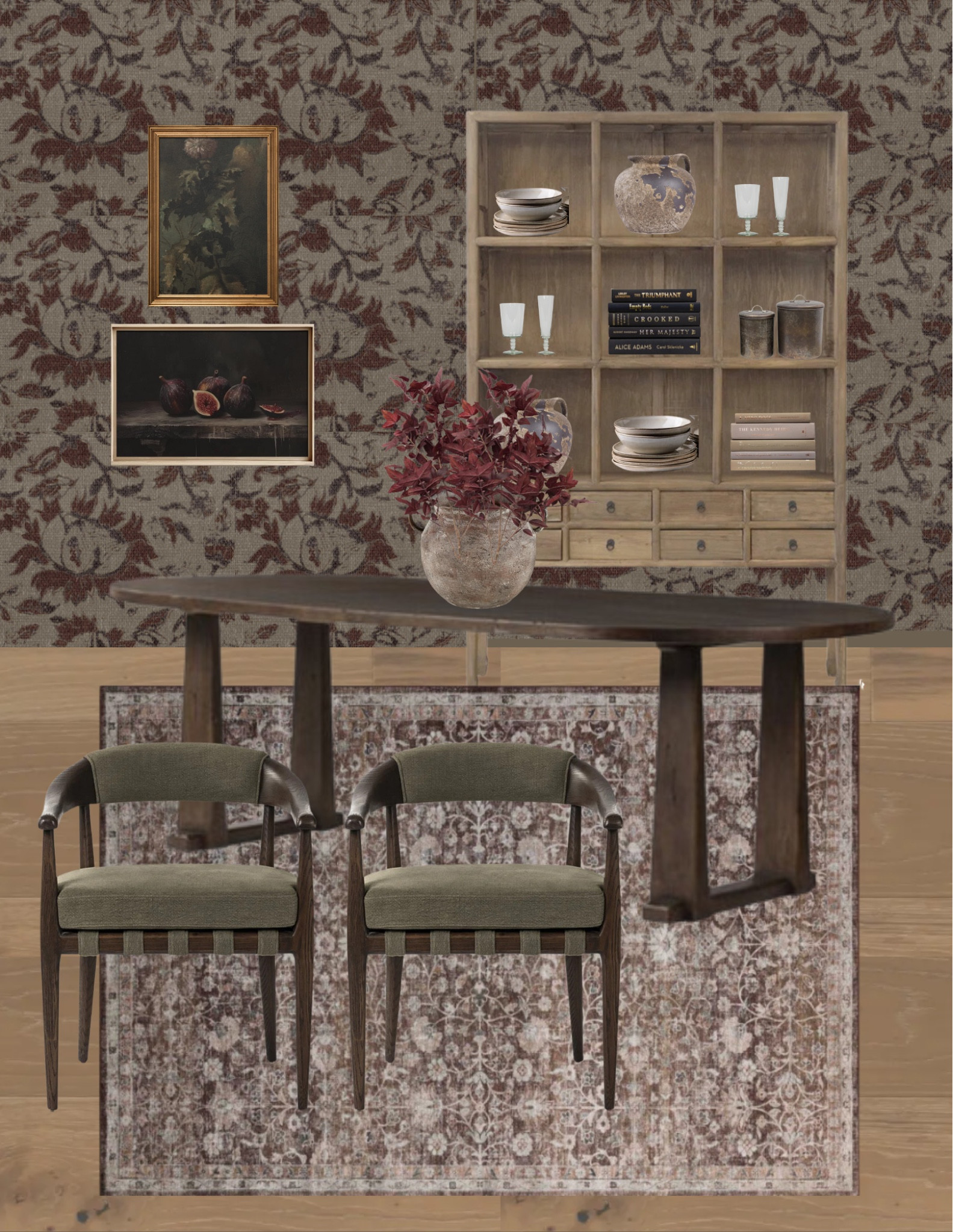 Cozy dining space! Hutch, dining table, dining chairs, art, decor 

#LTKHome #LTKMostLoved #LTKSaleAlert