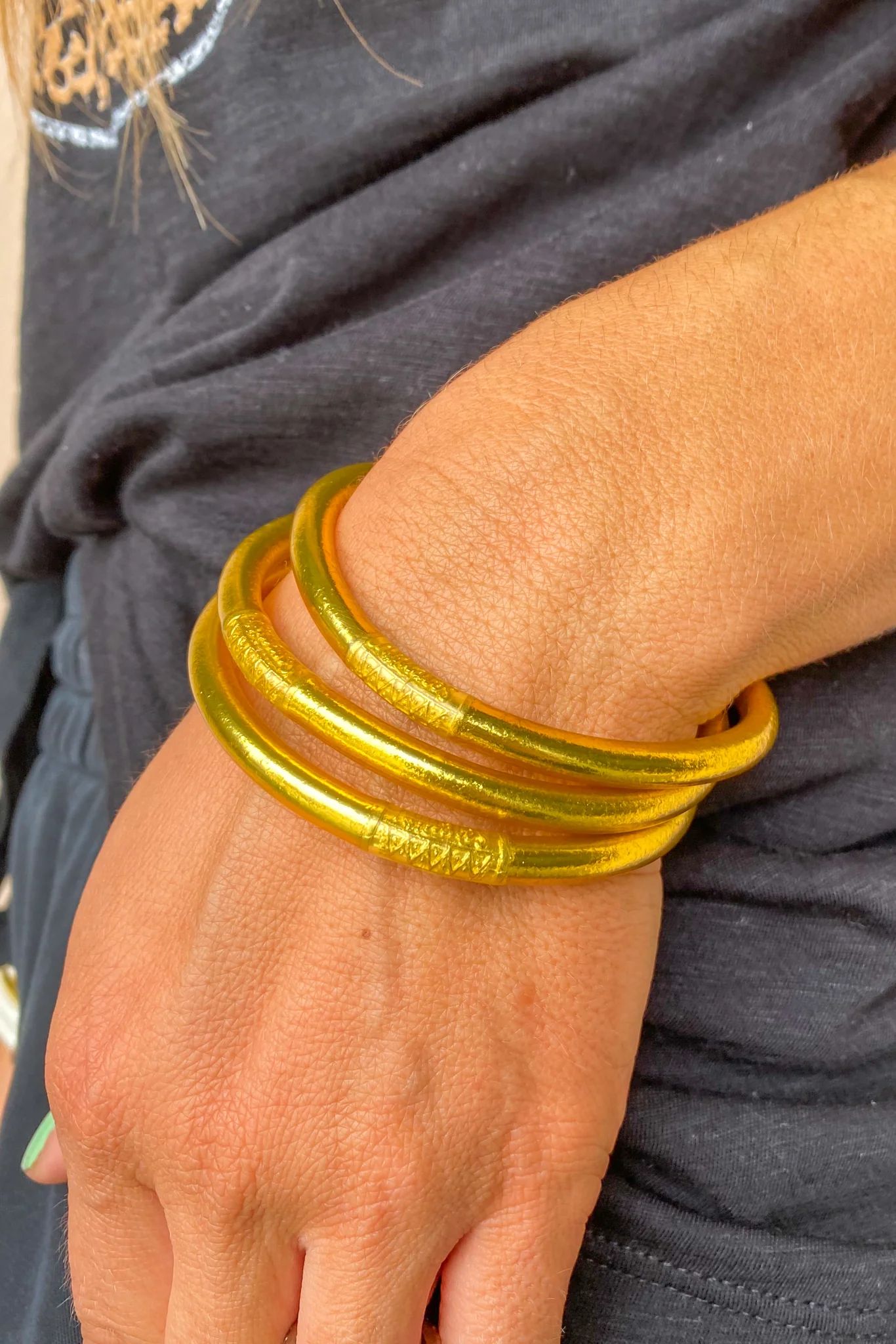 Budha Girl Bracelets - Gold (Set of 3) | The Willow Tree Boutique