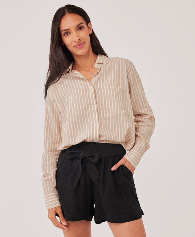 Women’s Sunset Lightweight Cotton Classic Shirt made with Organic Cotton | Pact | Pact Apparel