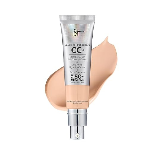IT Cosmetics Your Skin But Better CC+ Cream - Color Correcting Cream, Full-Coverage Foundation, H... | Amazon (US)