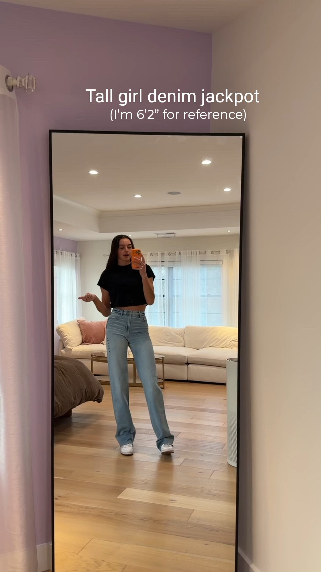 Denim jackpot!  

Inseams come up to 37 inches WITH the cuff and if you unroll the cuff up to 40 inch inseam! 
  (most of these jeans run slightly large so I’d recommend sizing down one if you want a more fitted look) 

#LTKFindsUnder100 #LTKSeasonal #LTKTall