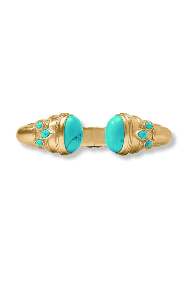 Julie Vos Cannes Turquoise Cuff Bracelet | The Willow Tree