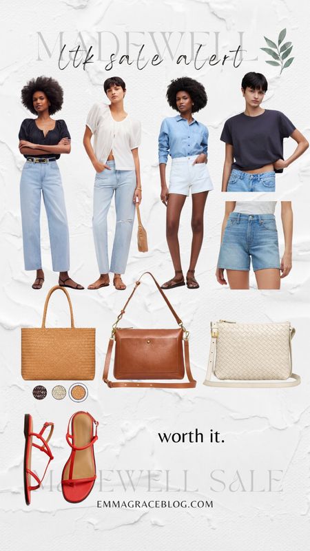 Madewell sale! Save an extra 20% off from 5/9-5/13.  Thru the ltk app only. Hit “copy promo code” and then continue shopping and check out like normal; paste into code box and enjoy! 
I got all my true size 29s in the pants.  Petite in the 90s straight crop. Standard in the other wide leg jeans. Small tee. Great basics to grab while they’re on sale for high quality pieces that will last! 

#LTKxMadewell #LTKSaleAlert #LTKStyleTip